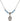 Saint Lidwina of Schiedam Birthstone Necklace | 1/2 inch | 4mm Beads  Aqua Sterling Silver