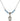 Saint Gianna Beretta Molla Birthstone Necklace | 1/2 inch | 4mm Beads  Aqua Sterling Silver