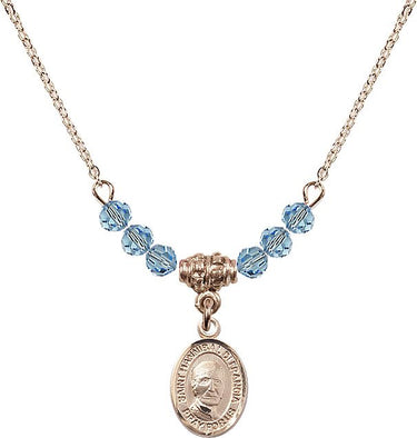 Saint Hannibal Birthstone Necklace | 1/2 inch | 4mm Beads