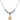 Saint Kenneth Birthstone Necklace | 1/2 inch | 4mm Beads  Aqua 14kt Gold Filled