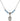 Saint Rene Goupil Birthstone Necklace | 1/2 inch | 4mm Beads  Aqua Sterling Silver