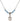 Saint Andrew Kim Taegon Birthstone Necklace | 1/2 inch | 4mm Beads  Aqua Sterling Silver