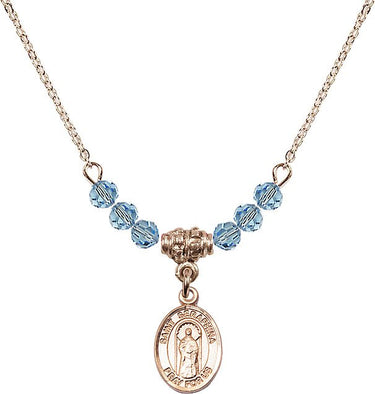 Saint Seraphina Birthstone Necklace | 1/2 inch | 4mm Beads