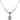 Miraculous Medal Birthstone Necklace | 5/8 inch | 4mm Beads  Crystal Sterling Silver