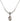 Saint Charles Borromeo Birthstone Necklace | 1/2 inch | 4mm Beads  Crystal Sterling Silver