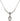 Saint Francis de Sales Birthstone Necklace | 1/2 inch | 4mm Beads  Crystal Sterling Silver