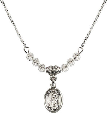 St. Lucia of Syracuse Birthstone Necklace | 1/2 inch | 4mm Beads