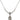 Saint Luke the Apostle Birthstone Necklace | 1/2 inch | 4mm Beads  Crystal Sterling Silver