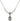 Saint Luke the Apostle Birthstone Necklace | 1/2 inch | 4mm Beads  Crystal Sterling Silver