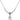 Saint Rita of Cascia Birthstone Necklace | 1/2 inch | 4mm Beads  Crystal Sterling Silver