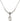 Saint Rita of Cascia Birthstone Necklace | 1/2 inch | 4mm Beads  Crystal Sterling Silver