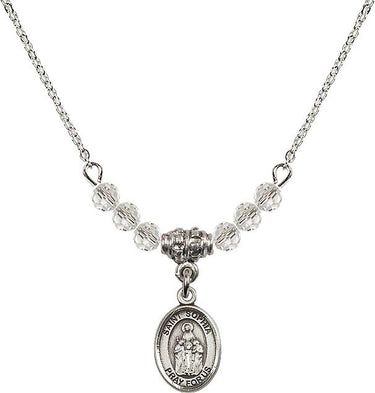 Saint Sophia Birthstone Necklace | 1/2 inch | 4mm Beads
