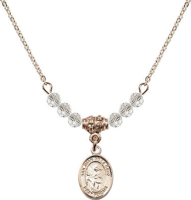 San Juan de la Cruz Birthstone Necklace | 1/2 inch | 4mm Beads