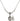 Our Lady of Mount Carmel Birthstone Necklace | 1/2 inch | 4mm Beads  Crystal Sterling Silver