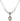 Our Lady of Peace Birthstone Necklace | 1/2 inch | 4mm Beads  Crystal Sterling Silver