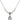 Saint John Baptist de la Salle Birthstone Necklace | 1/2 inch  Crystal Sterling Silver