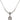 Saint Margaret of Cortona Birthstone Necklace | 1/2 inch | 4mm Beads  Crystal Sterling Silver