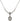 Saint Margaret of Cortona Birthstone Necklace | 1/2 inch | 4mm Beads  Crystal Sterling Silver