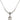 Saint Olivia Birthstone Necklace | 1/2 inch | 4mm Beads  Crystal Sterling Silver