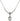 Saint Olivia Birthstone Necklace | 1/2 inch | 4mm Beads  Crystal Sterling Silver