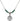 Our Lady of Guadalupe Birthstone Necklace | 5/8 inch | 4mm Beads  Emerald Sterling Silver