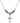 Cross Birthstone Necklace | 1 1/2 inch | 4mm Beads  Emerald Sterling Silver