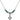 Cross Birthstone Necklace | 1/2 inch | 4mm Beads  Emerald Sterling Silver
