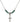 Crucifix Birthstone Necklace | 5/8 inch | 4mm Beads  Emerald Sterling Silver