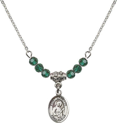 St. Camillus of Lellis Birthstone Necklace | 1/2 inch