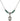 Saint Hubert of Liege Birthstone Necklace | 1/2 inch | 4mm Beads  Emerald Sterling Silver