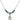 Saint Emily de Vialar Birthstone Necklace | 1/2 inch | 4mm Beads  Emerald Sterling Silver