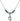 Saint Emily de Vialar Birthstone Necklace | 1/2 inch | 4mm Beads  Emerald Sterling Silver