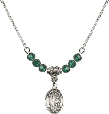 Collar con dije del Arcángel San Rafael | 1/2 pulgada