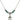Saint Valentine of Rome Birthstone Necklace | 1/2 inch | 4mm Beads  Emerald Sterling Silver