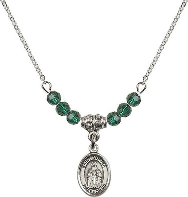 Saint Sophia Birthstone Necklace | 1/2 inch | 4mm Beads