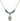 Infant of Prague Birthstone Necklace | 1/2 inch | 4mm Beads  Emerald Sterling Silver