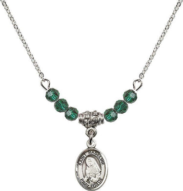 Saint Madeline Sophie Barat Birthstone Necklace | 1/2 inch | 4mm Beads