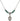 Our Lady of Victory Birthstone Necklace | 1/2 inch | 4mm Beads  Emerald Sterling Silver