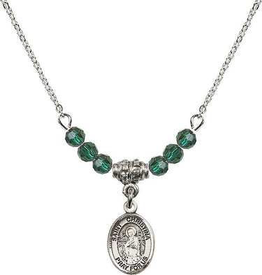 Saint Christina the Astonishing Birthstone Necklace | 1/2 inch