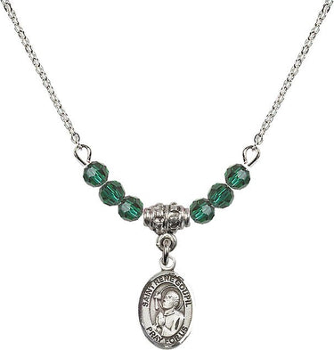 Saint Rene Goupil Birthstone Necklace | 1/2 inch | 4mm Beads