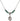 Divine Mercy Birthstone Necklace | 1/2 inch | 4mm Beads  Emerald Sterling Silver
