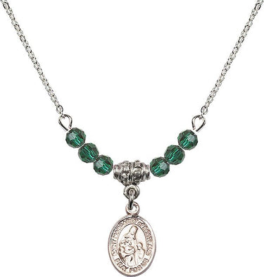 Saint Margaret of Scotland Birthstone Necklace | 1/2 inch