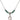 Saint Margaret Mary Alacoque Birthstone Necklace | 1/2 inch  Emerald Sterling Silver