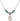 Saint Margaret Mary Alacoque Birthstone Necklace | 1/2 inch  Emerald Sterling Silver