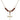 Nail Cross Birthstone Necklace | 3/4 inch | 4mm Beads _x0014_ Garnet 14kt Gold Filled