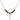 Cross Birthstone Necklace | 1/2 inch | 4mm Beads _x0014_ Garnet 14kt Gold Filled