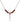 Cross Birthstone Necklace | 1/2 inch | 4mm Beads _x0014_ Garnet 14kt Gold Filled