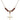 Cross Birthstone Necklace | 3/4 inch | 4mm Beads _x0014_ Garnet 14kt Gold Filled