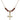 Crucifix Birthstone Necklace | 3/4 inch | 4mm Beads  Garnet 14kt Gold Filled