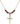 Crucifix Birthstone Necklace | 3/4 inch | 4mm Beads  Garnet 14kt Gold Filled
